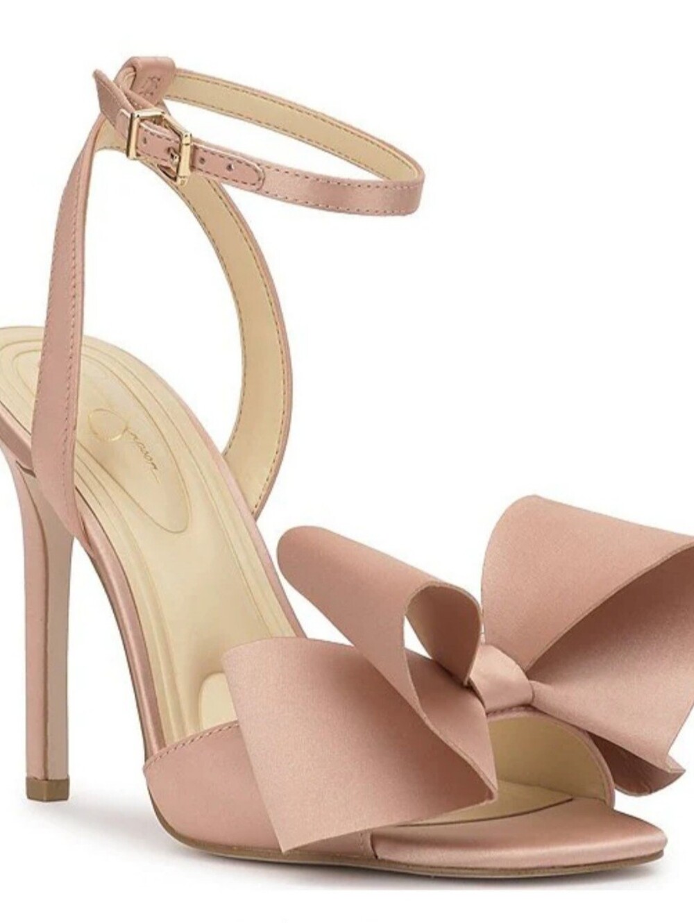 Jessica Simpson Women's Olivine Bow High-heel Stiletto Dress Sandal. Blush Sz 7